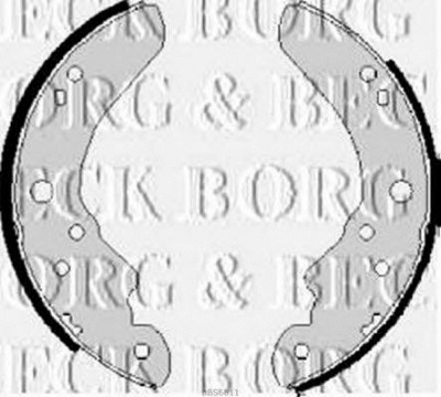 BORG & BECK bbs6011 -  Комплект тормозных колодок